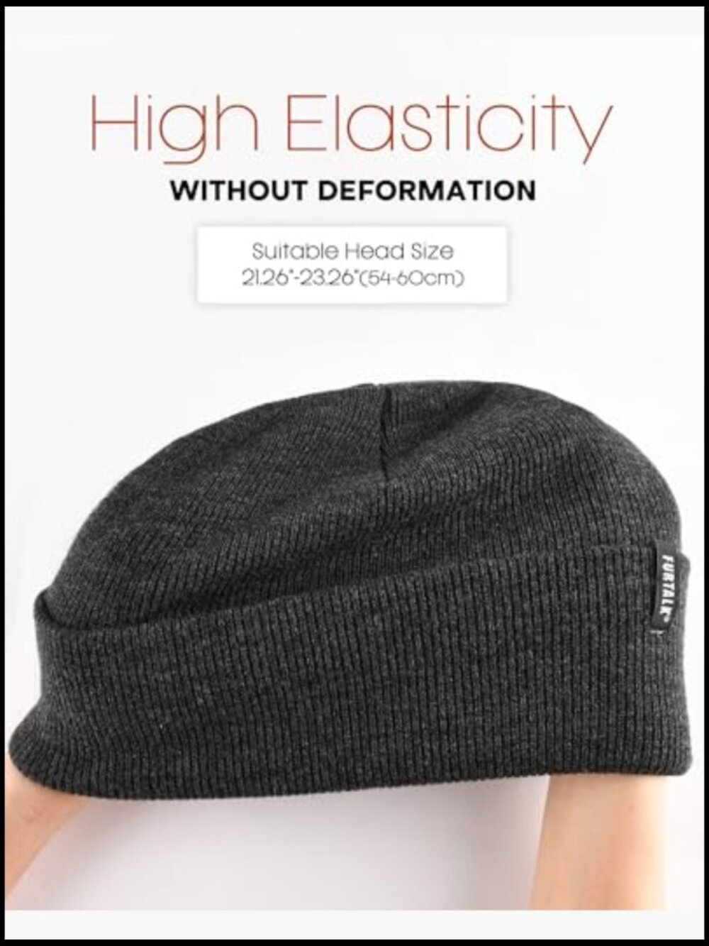 Super Soft Acrylic Cuffed Beanie Hat for Men Women Winter Knit Skull Cap Unisex - Picture 5 of 7